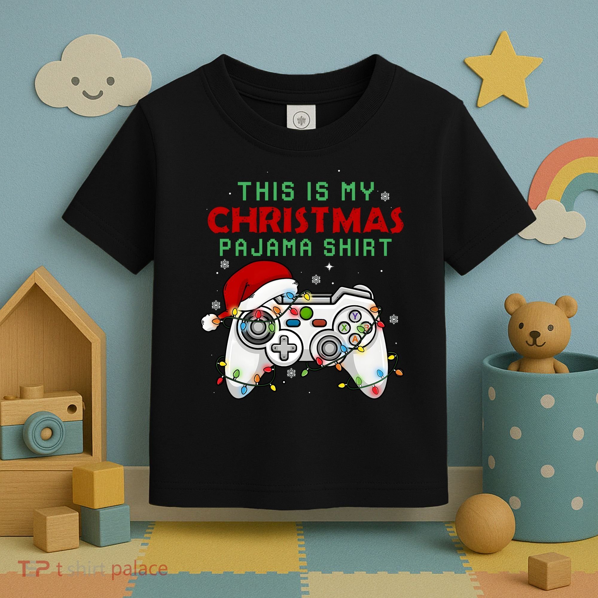 This Is My Christmas Pajama Video Game Controller Toddler T-Shirt