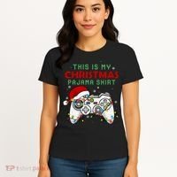 This Is My Christmas Pajama Video Game Controller Women's T-Shirt thumb 4