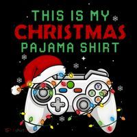 This Is My Christmas Pajama Video Game Controller Women's T-Shirt thumb 6