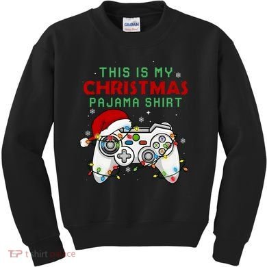 This Is My Christmas Pajama Video Game Controller Kids Sweatshirt