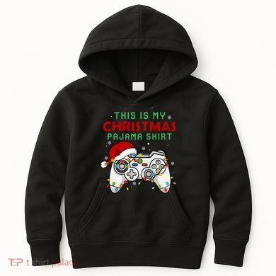 This Is My Christmas Pajama Video Game Controller Kids Hoodie