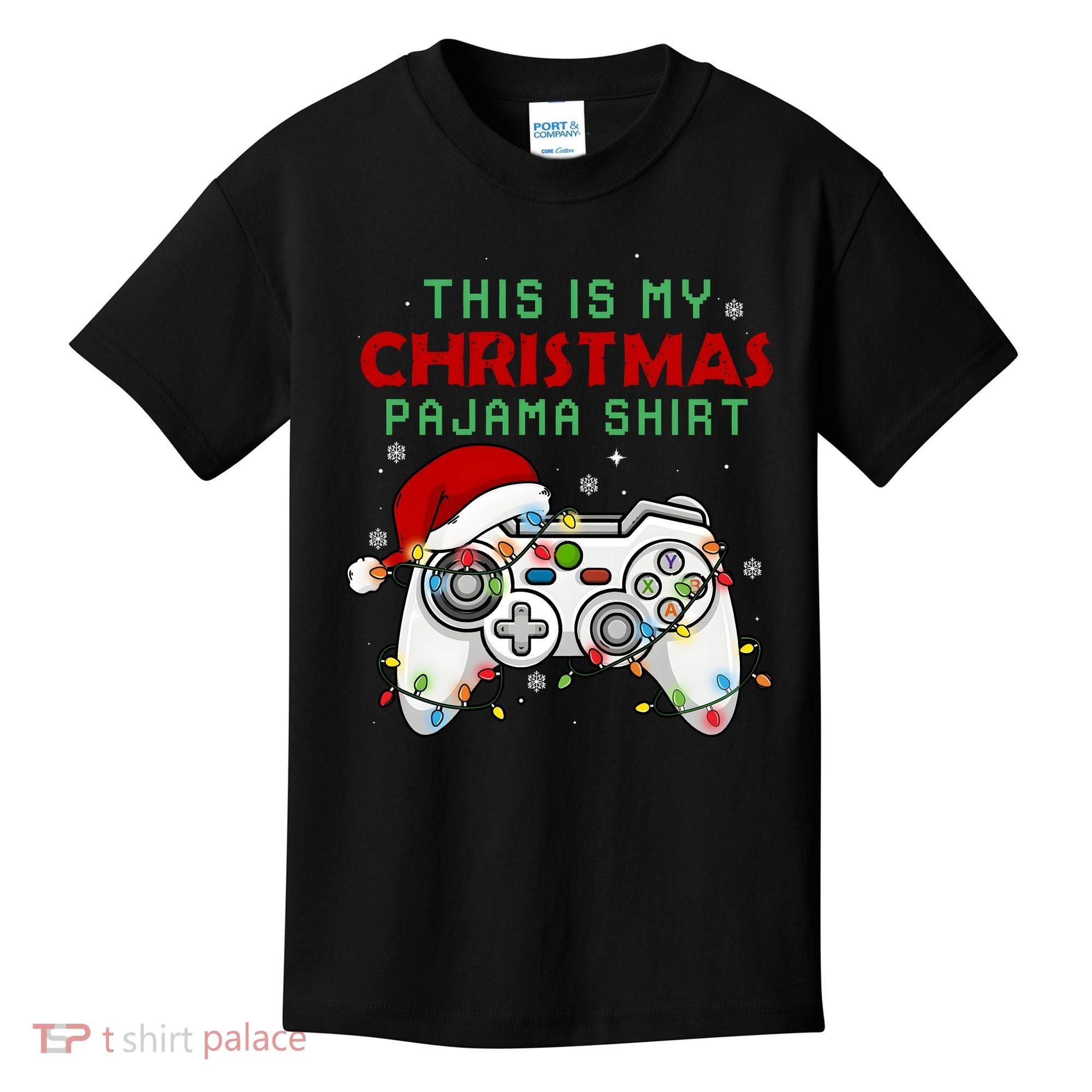 This Is My Christmas Pajama Video Game Controller Kids T-Shirt