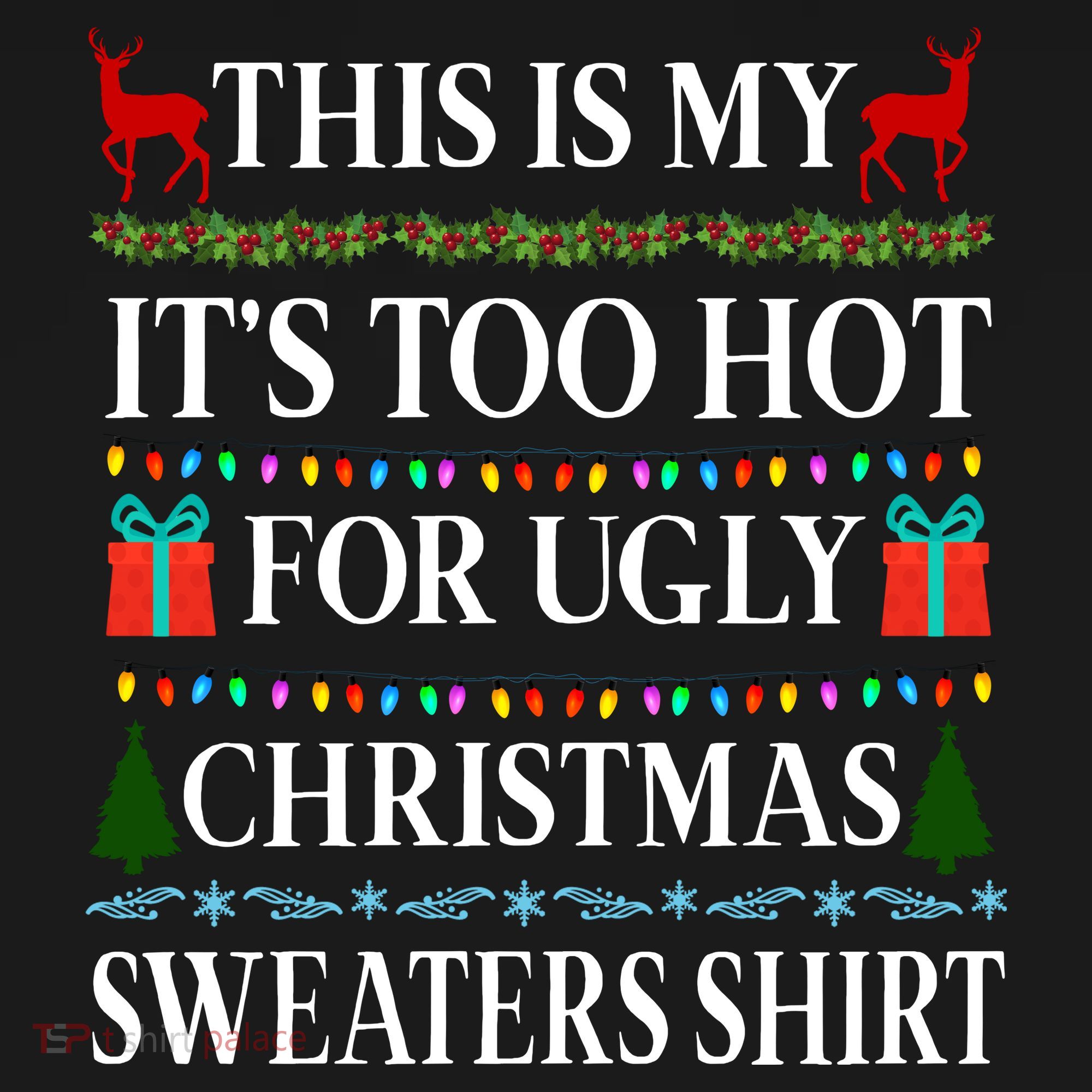 This Is My It's Too Hot For Ugly Christmas Sweaters Shirt Coaster