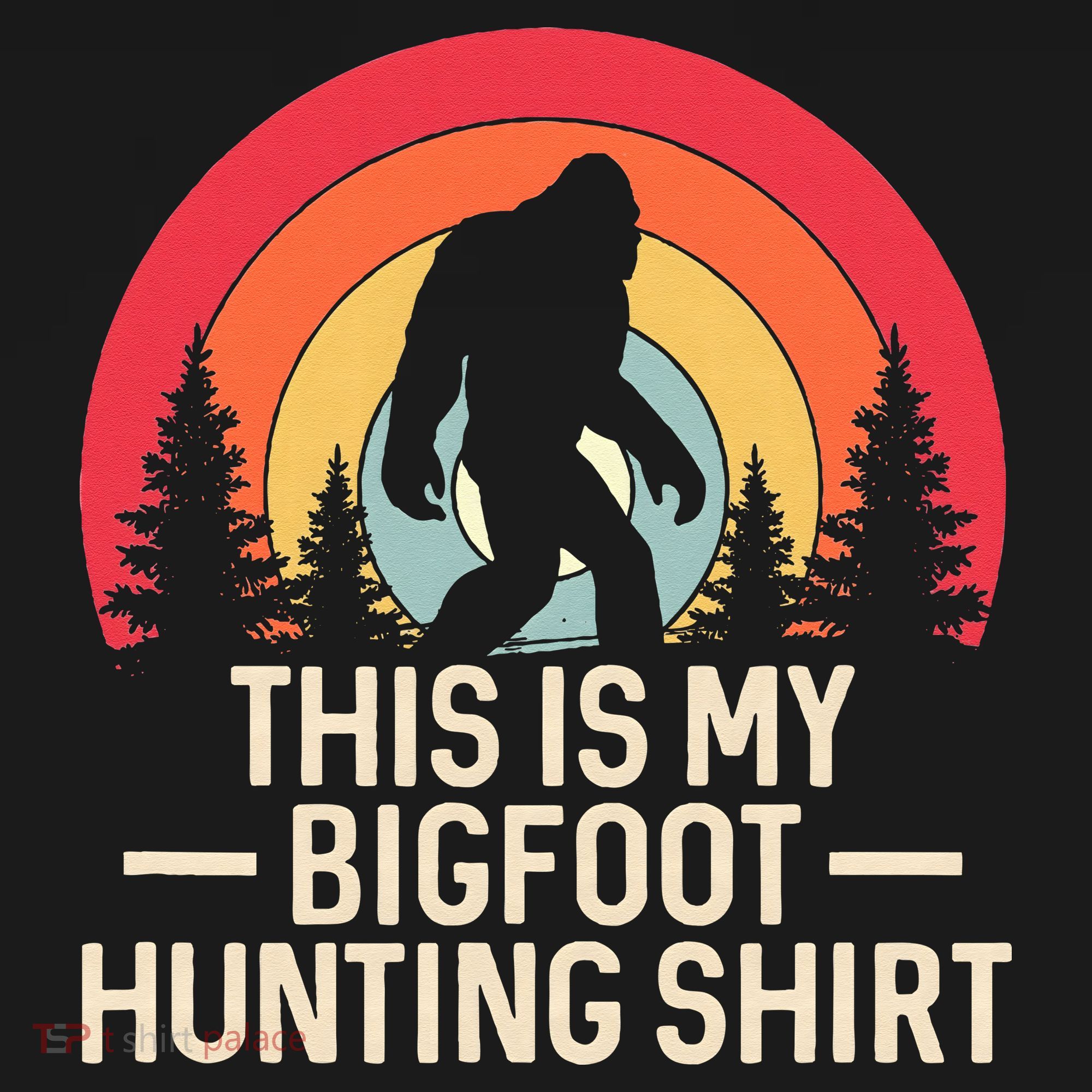This Is My Bigfoot Hunting Squatchy Sasquatch USA-Made Doggie Bandana