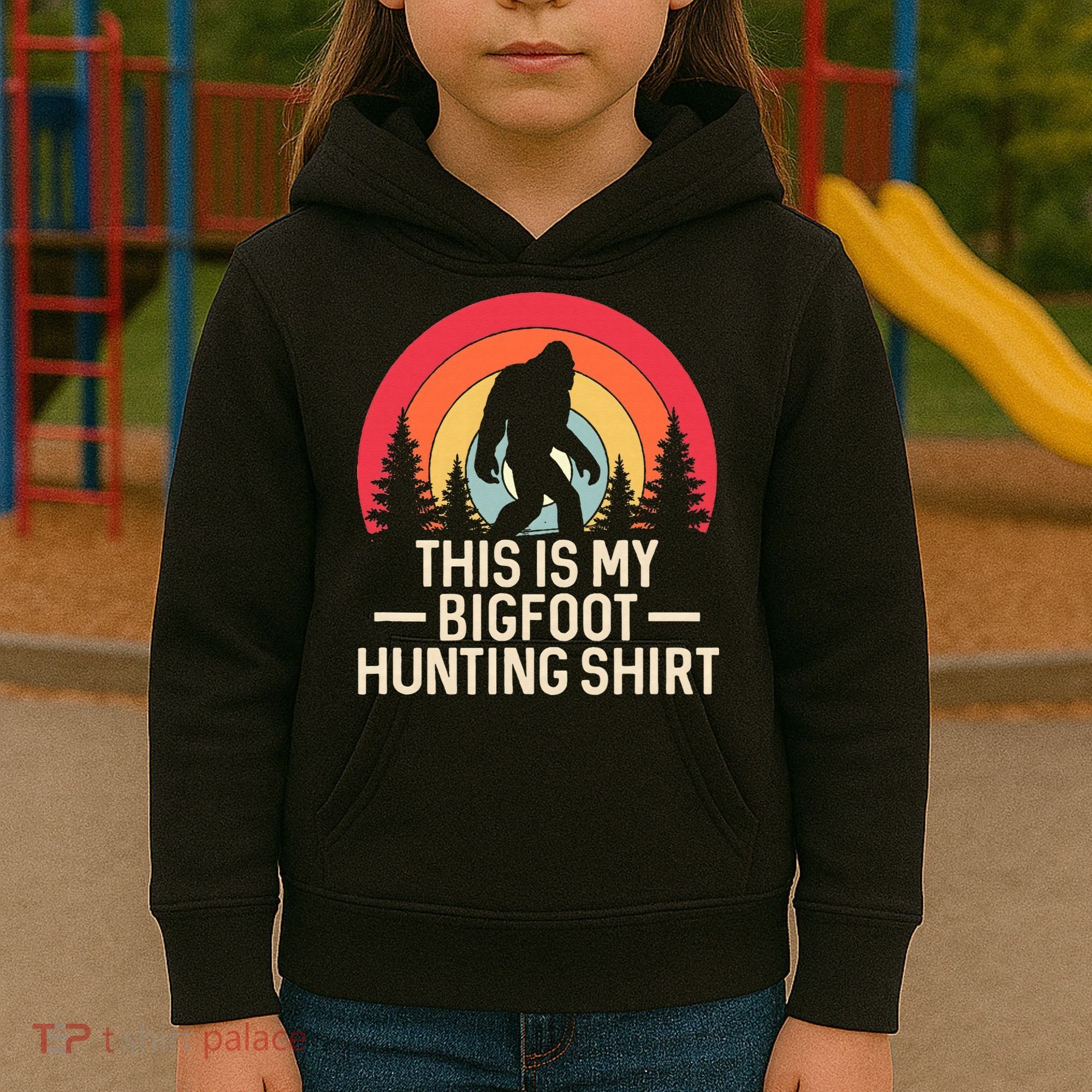 This Is My Bigfoot Hunting Squatchy Sasquatch Kids Hoodie