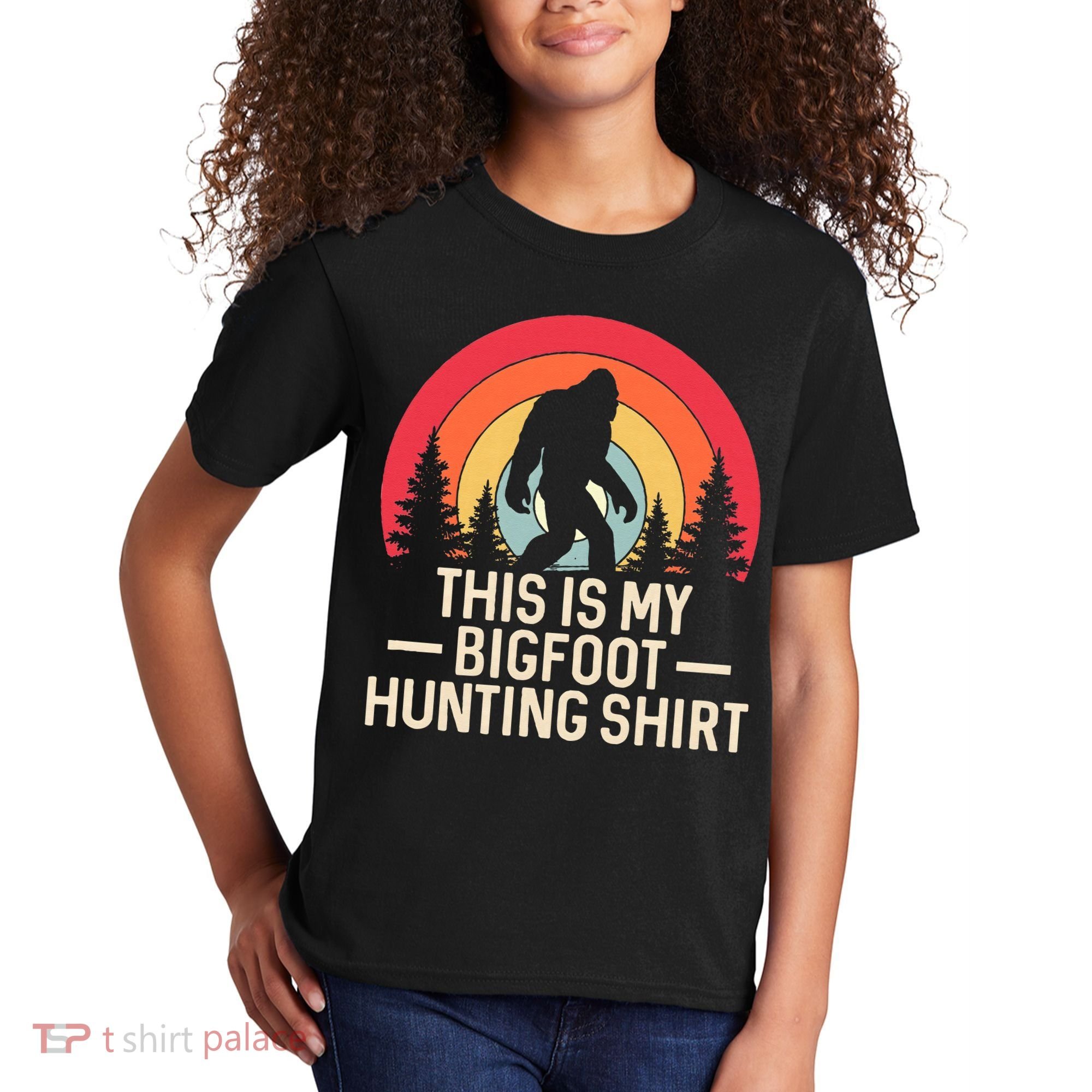 This Is My Bigfoot Hunting Squatchy Sasquatch Kids T-Shirt