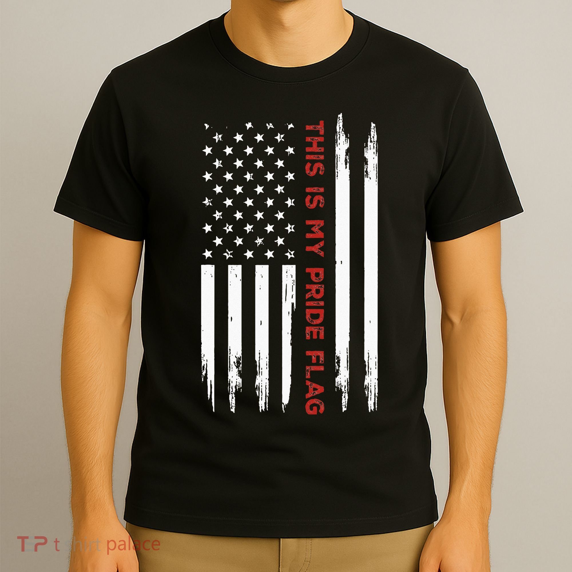 This Is My Pride Flag USA American 4th Of July T-Shirt