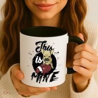 This Is Mine Cute Football Dog Coffee Mug thumb 3