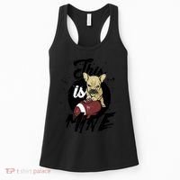 This Is Mine Cute Football Dog Women's Tank Top thumb 0