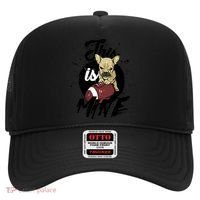 This Is Mine Cute Football Dog Hat thumb 0