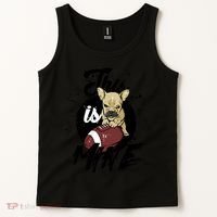 This Is Mine Cute Football Dog Tank Top thumb 2