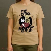 This Is Mine Cute Football Dog T-Shirt thumb 4