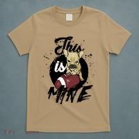 This Is Mine Cute Football Dog T-Shirt thumb 5