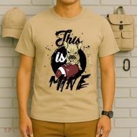 This Is Mine Cute Football Dog T-Shirt thumb 6