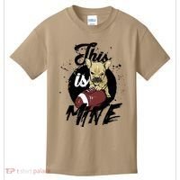 This Is Mine Cute Football Dog Kids T-Shirt thumb 0