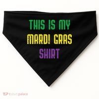 This Is My Mardi Gras Funny Outfit Women USA-Made Doggie Bandana thumb 0