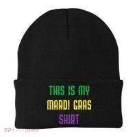This Is My Mardi Gras Funny Outfit Women Beanie thumb 0