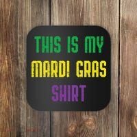 This Is My Mardi Gras Funny Outfit Women Coaster thumb 0