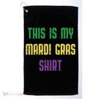 This Is My Mardi Gras Funny Outfit Women Golf Towel thumb 0