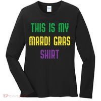 This Is My Mardi Gras Funny Outfit Women Women's Long Sleeve Shirt thumb 0