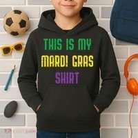 This Is My Mardi Gras Funny Outfit Women Kids Hoodie thumb 2