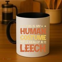 This Is My Human Costume IM Really A Leech Coffee Mug thumb 4