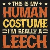 This Is My Human Costume IM Really A Leech Tank Top thumb 6