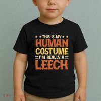This Is My Human Costume IM Really A Leech Toddler T-Shirt thumb 2