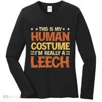 This Is My Human Costume IM Really A Leech Women's Long Sleeve Shirt thumb 0