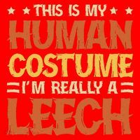 This Is My Human Costume IM Really A Leech Santa Hat thumb 1