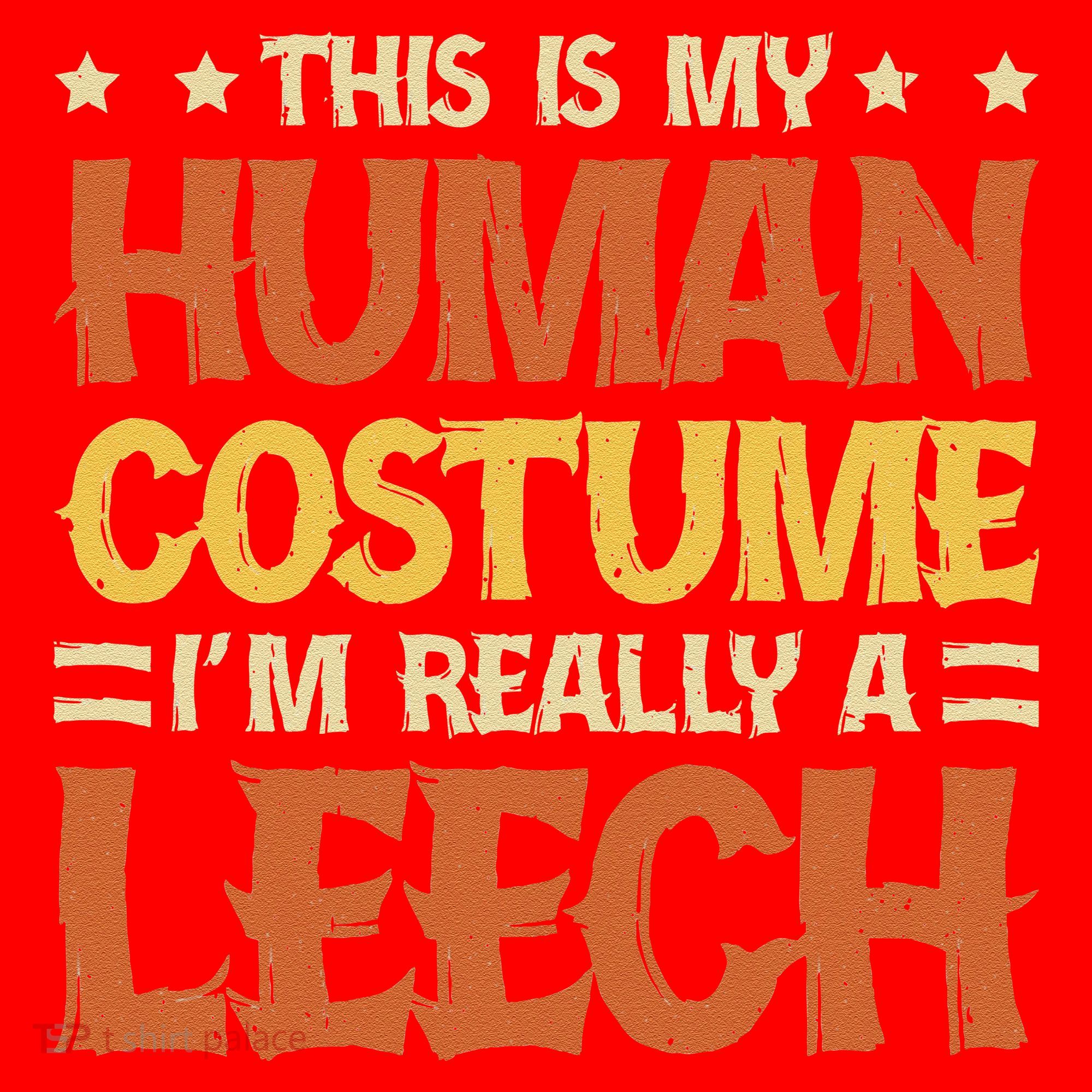 This Is My Human Costume IM Really A Leech Santa Hat