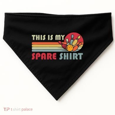 This Is My Spare Bowling Bowler Funny Team USA-Made Doggie Bandana