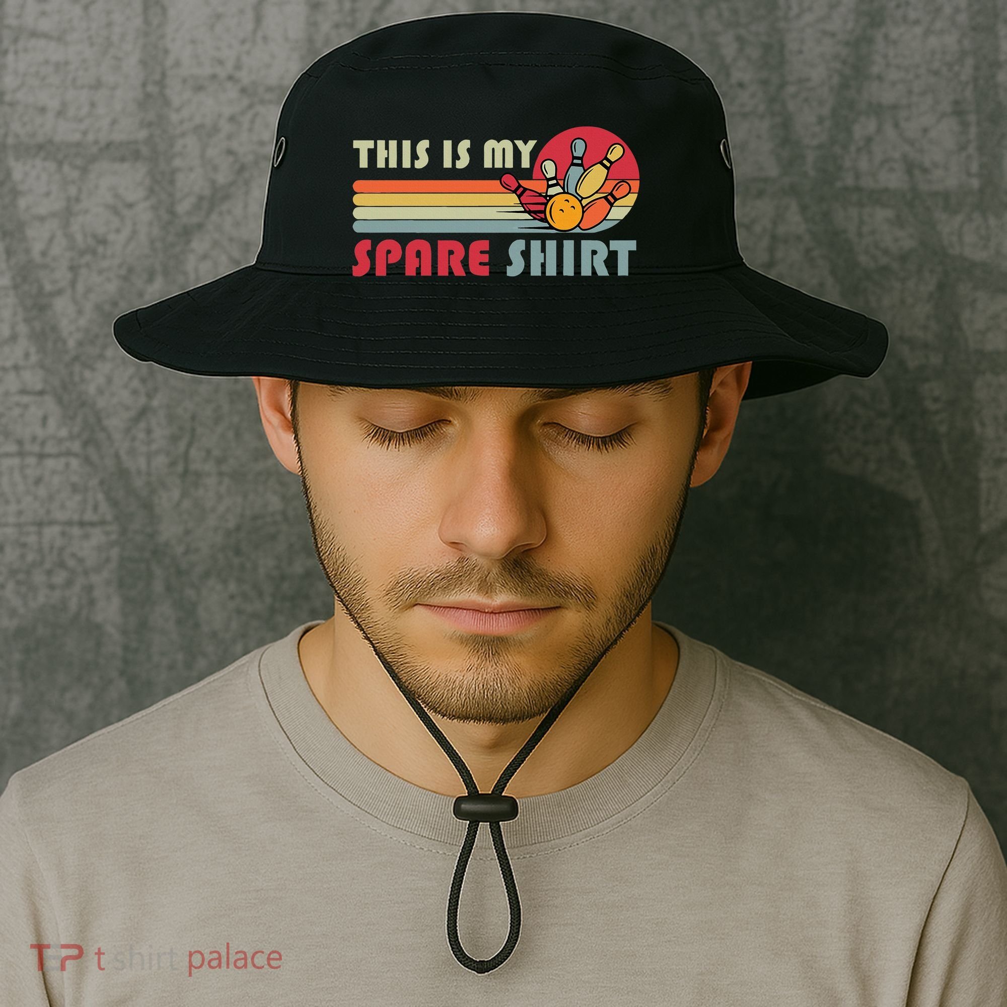 This Is My Spare Bowling Bowler Funny Team Bucket Hat