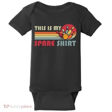 This Is My Spare Bowling Bowler Funny Team Baby Bodysuit