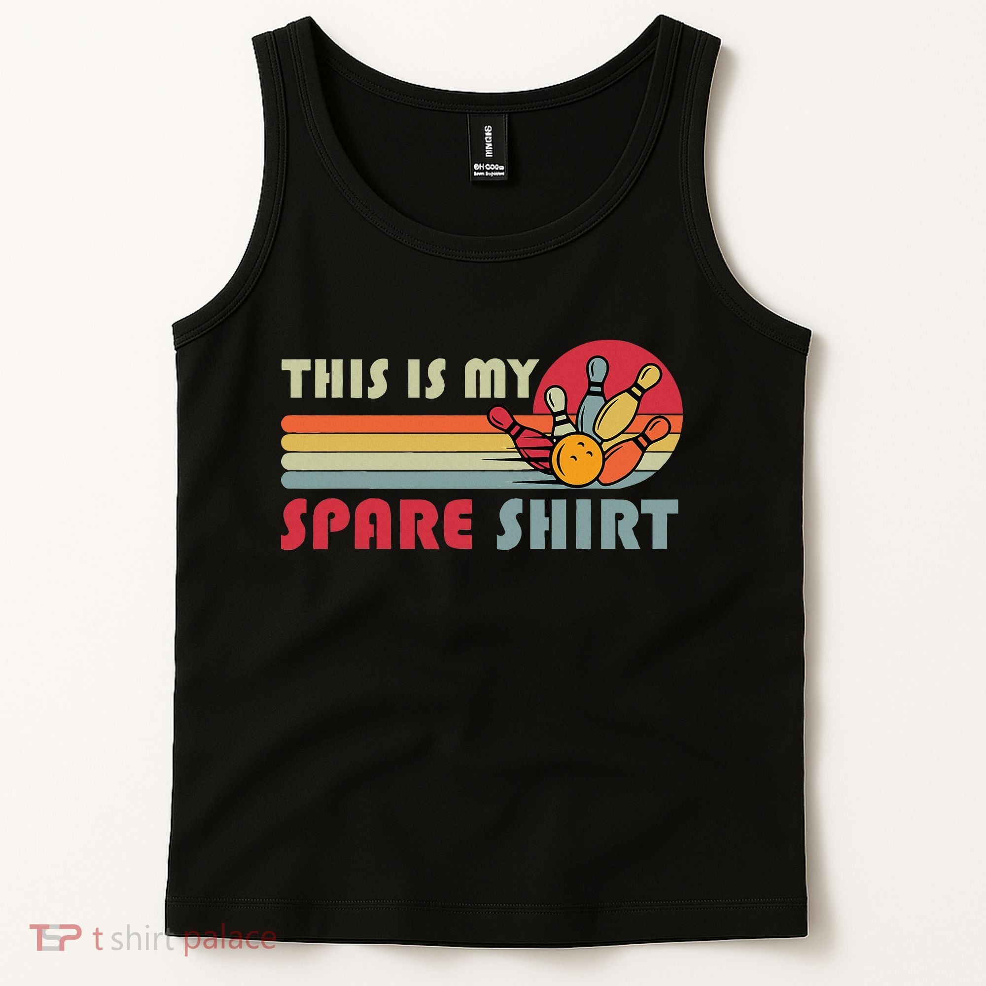 This Is My Spare Bowling Bowler Funny Team Tank Top