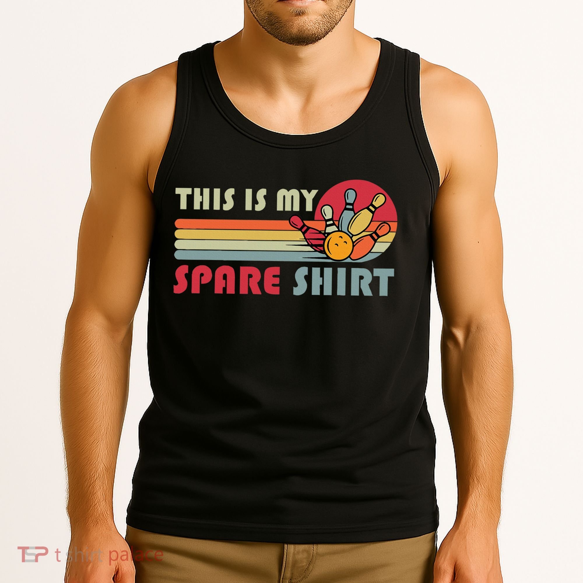 This Is My Spare Bowling Bowler Funny Team Tank Top