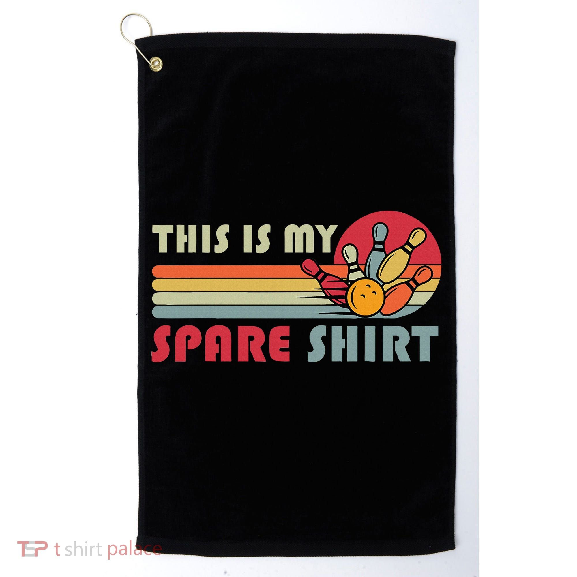 This Is My Spare Bowling Bowler Funny Team Golf Towel