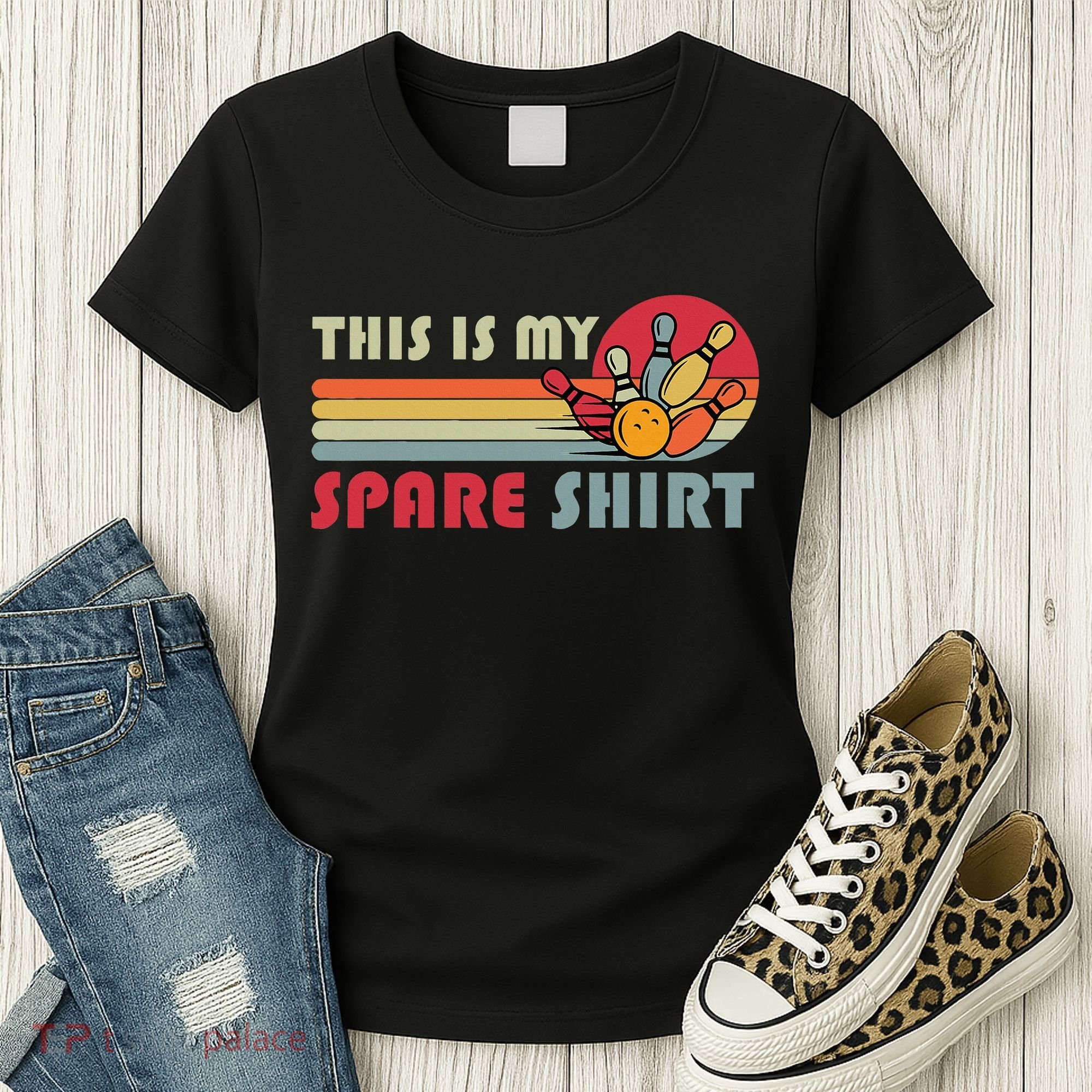 This Is My Spare Bowling Bowler Funny Team Women's T-Shirt