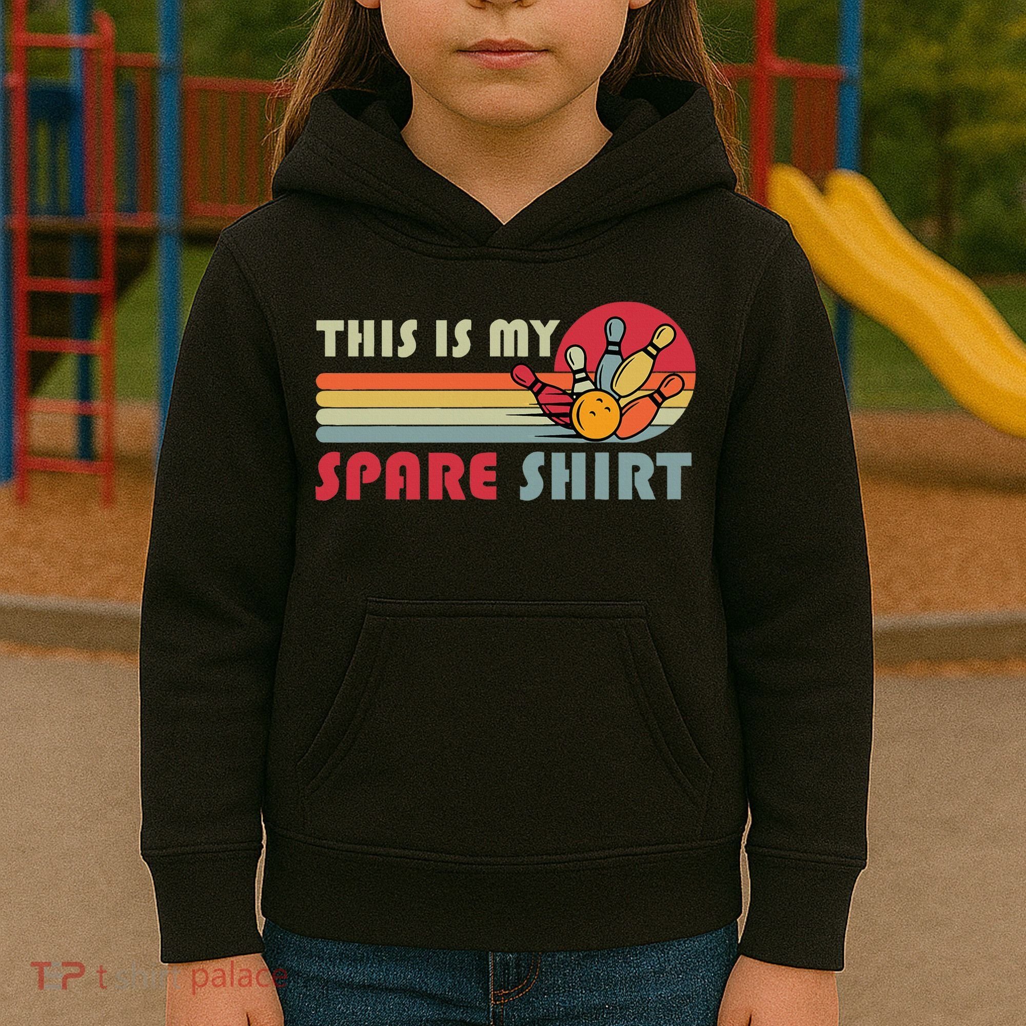 This Is My Spare Bowling Bowler Funny Team Kids Hoodie