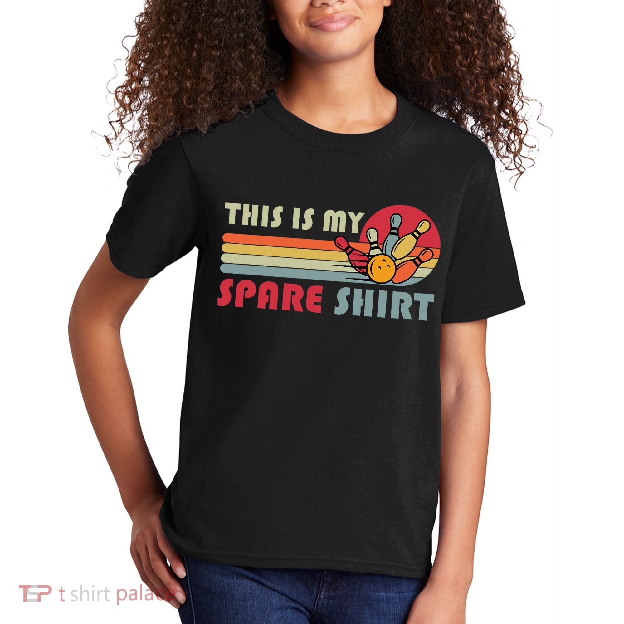 This Is My Spare Bowling Bowler Funny Team Kids T-Shirt