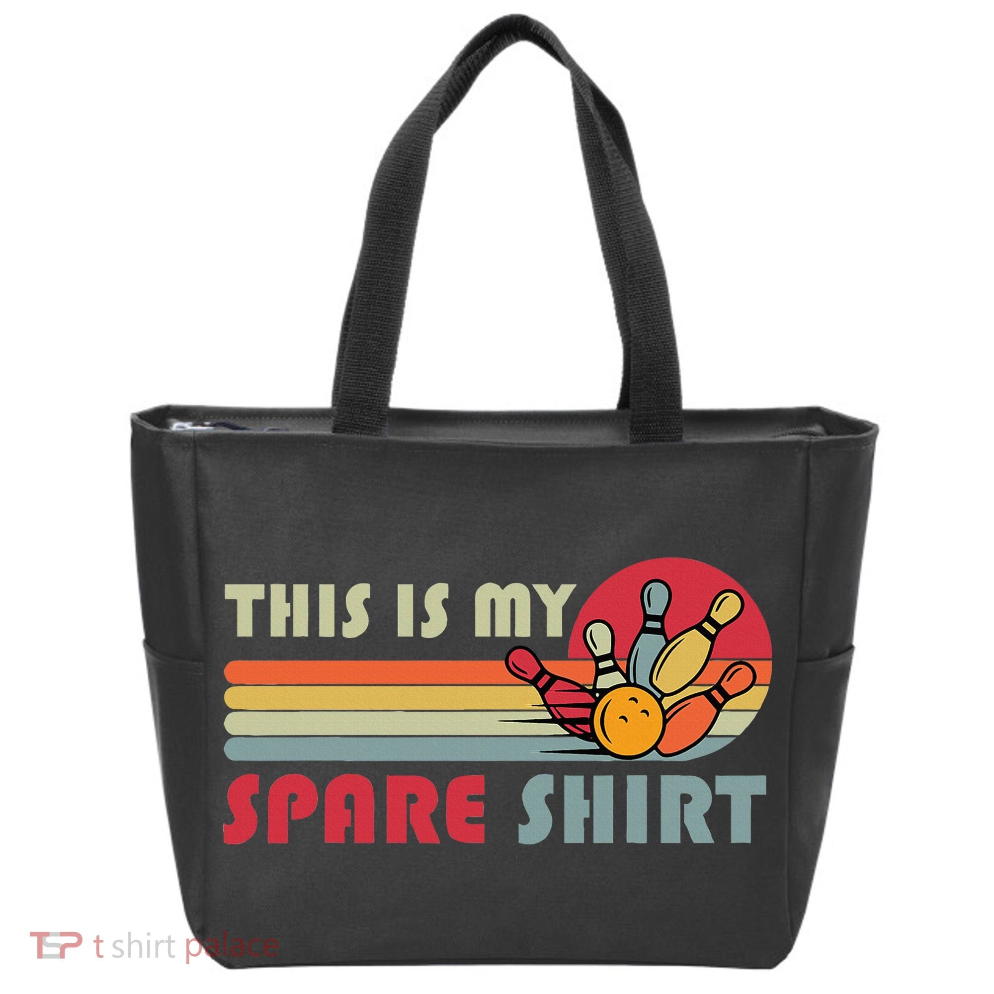 This Is My Spare Bowling Bowler Funny Team Tote Bag