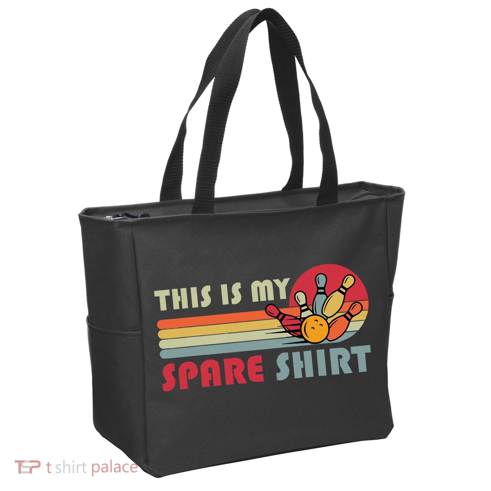 This Is My Spare Bowling Bowler Funny Team Tote Bag