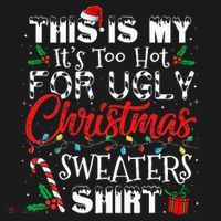 This Is My ItS Too Hot For Ugly Christmas Sweaters Backpack thumb 2