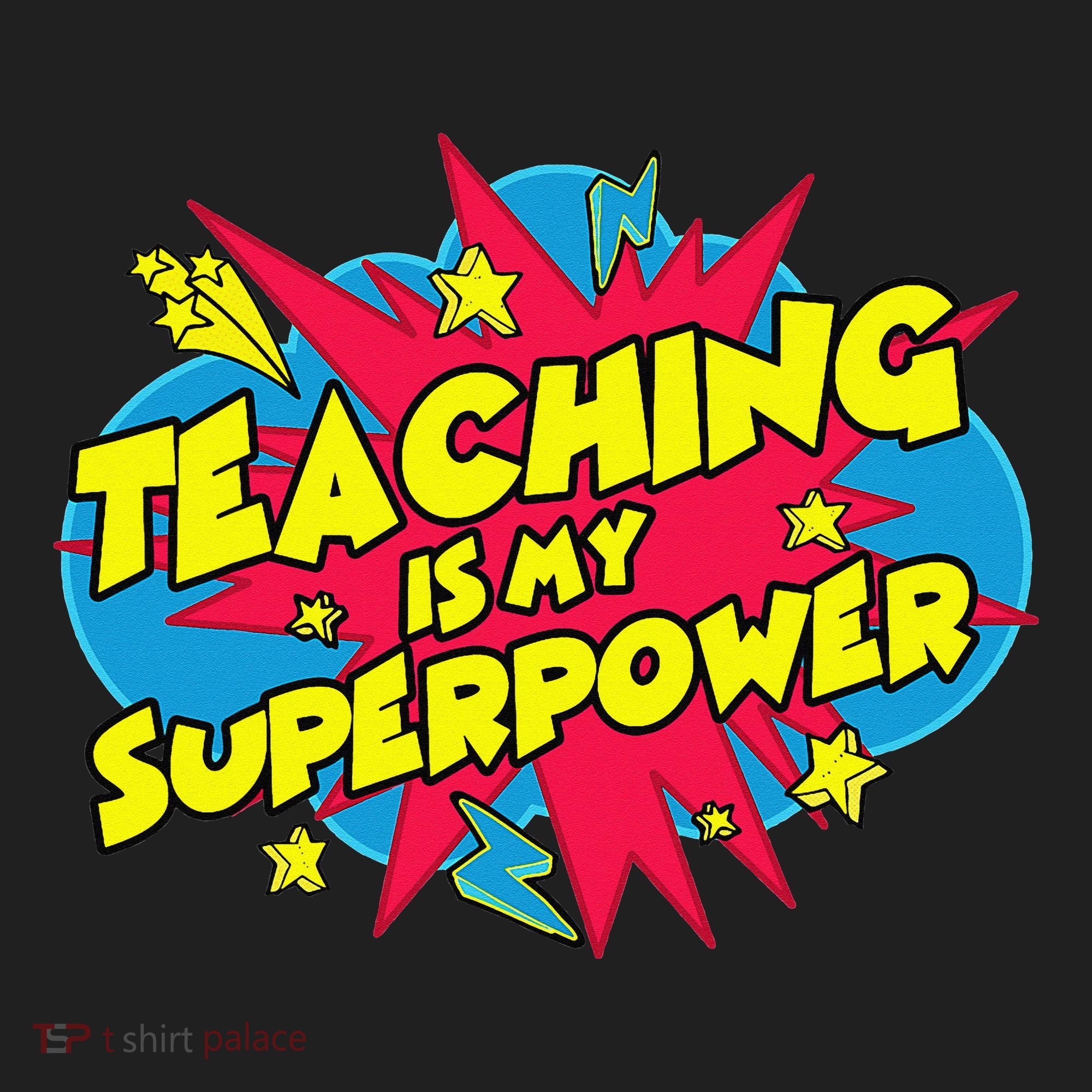 Teaching Is My Superpower Retro Comic Teacher Women's Sweatshirt