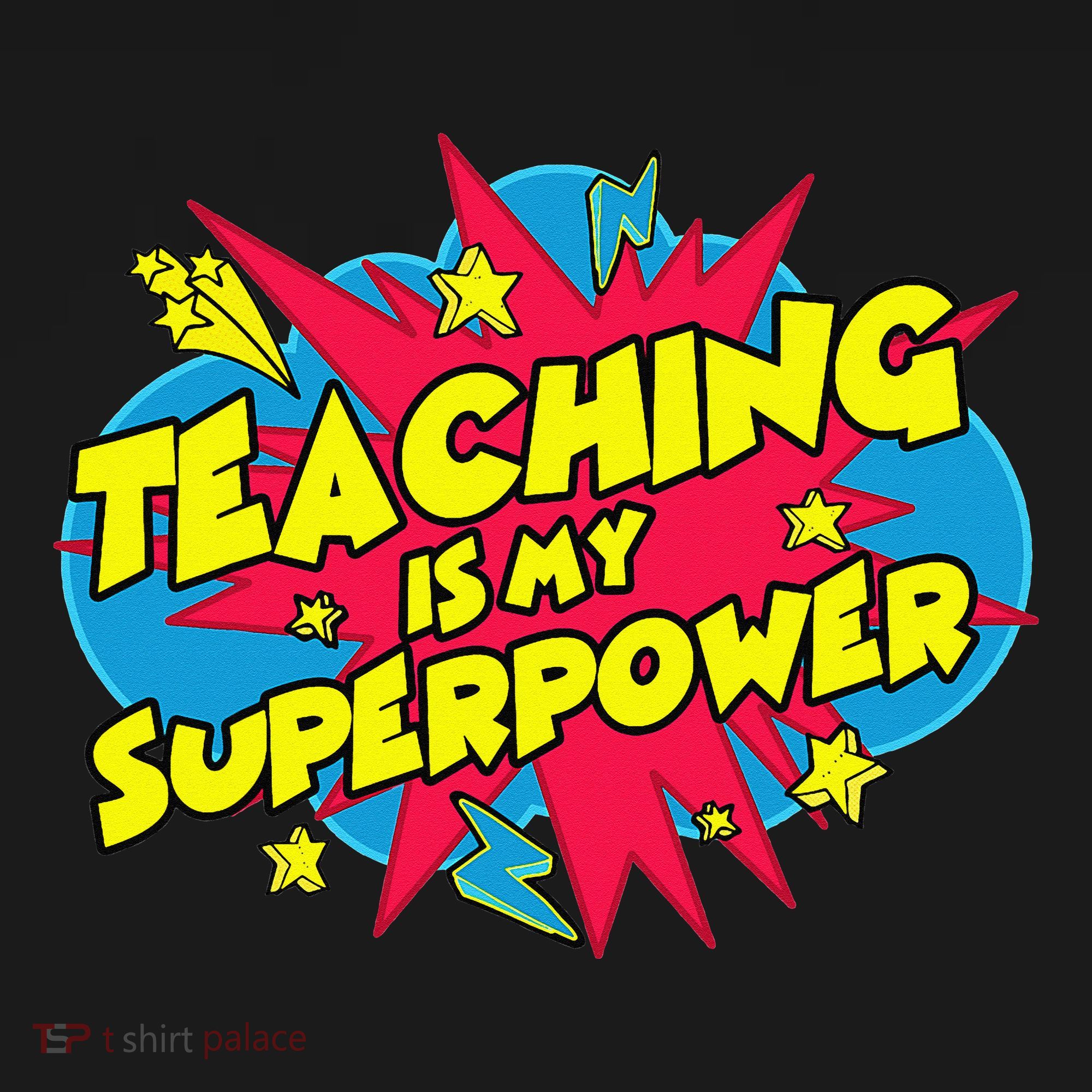 Teaching Is My Superpower Retro Comic Teacher Sweatshirt