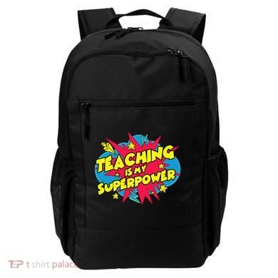 Teaching Is My Superpower Retro Comic Teacher Backpack