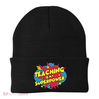 Teaching Is My Superpower Retro Comic Teacher Beanie