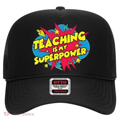 Teaching Is My Superpower Retro Comic Teacher Hat