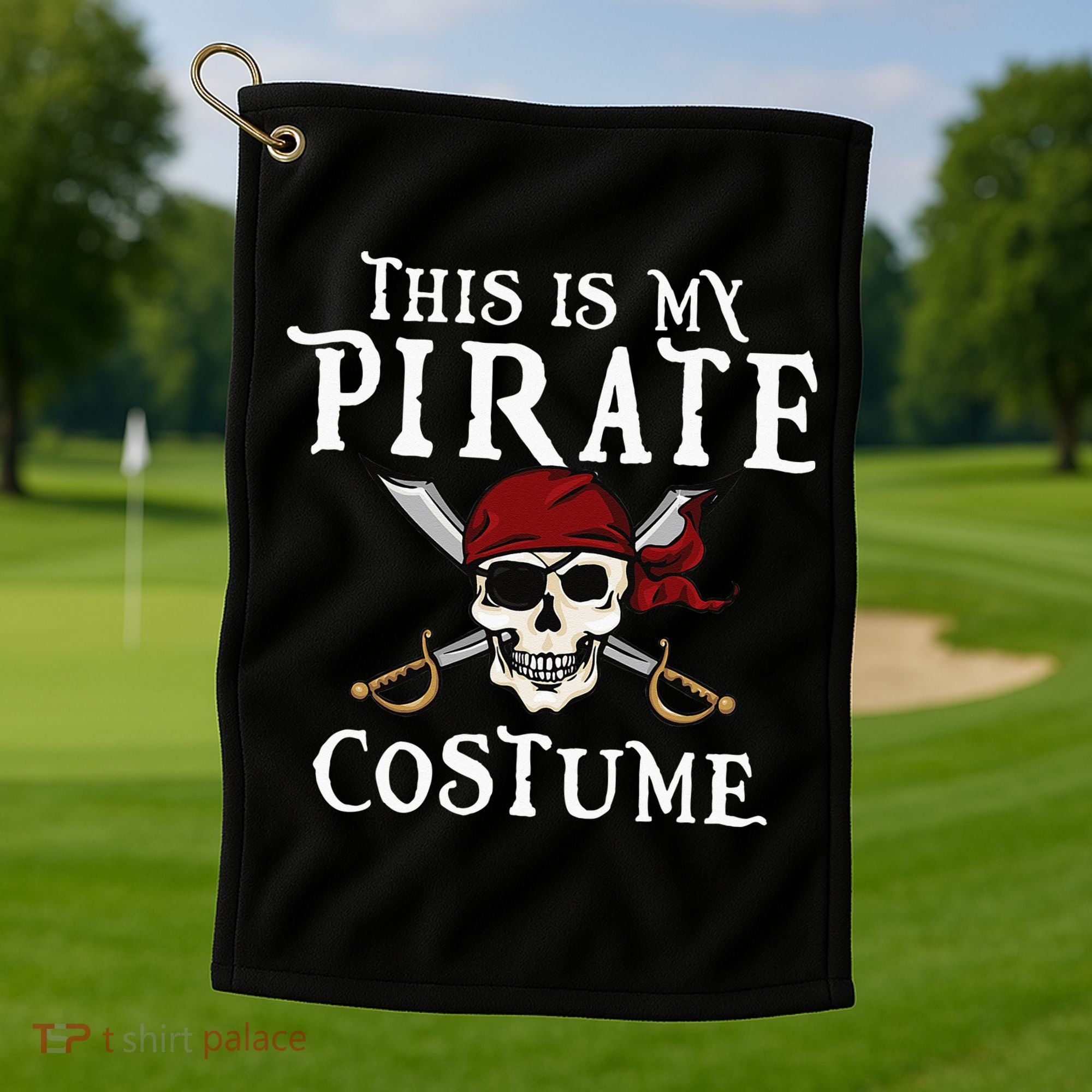 This Is My Pirate Costume Halloween Party Family Matching Golf Towel