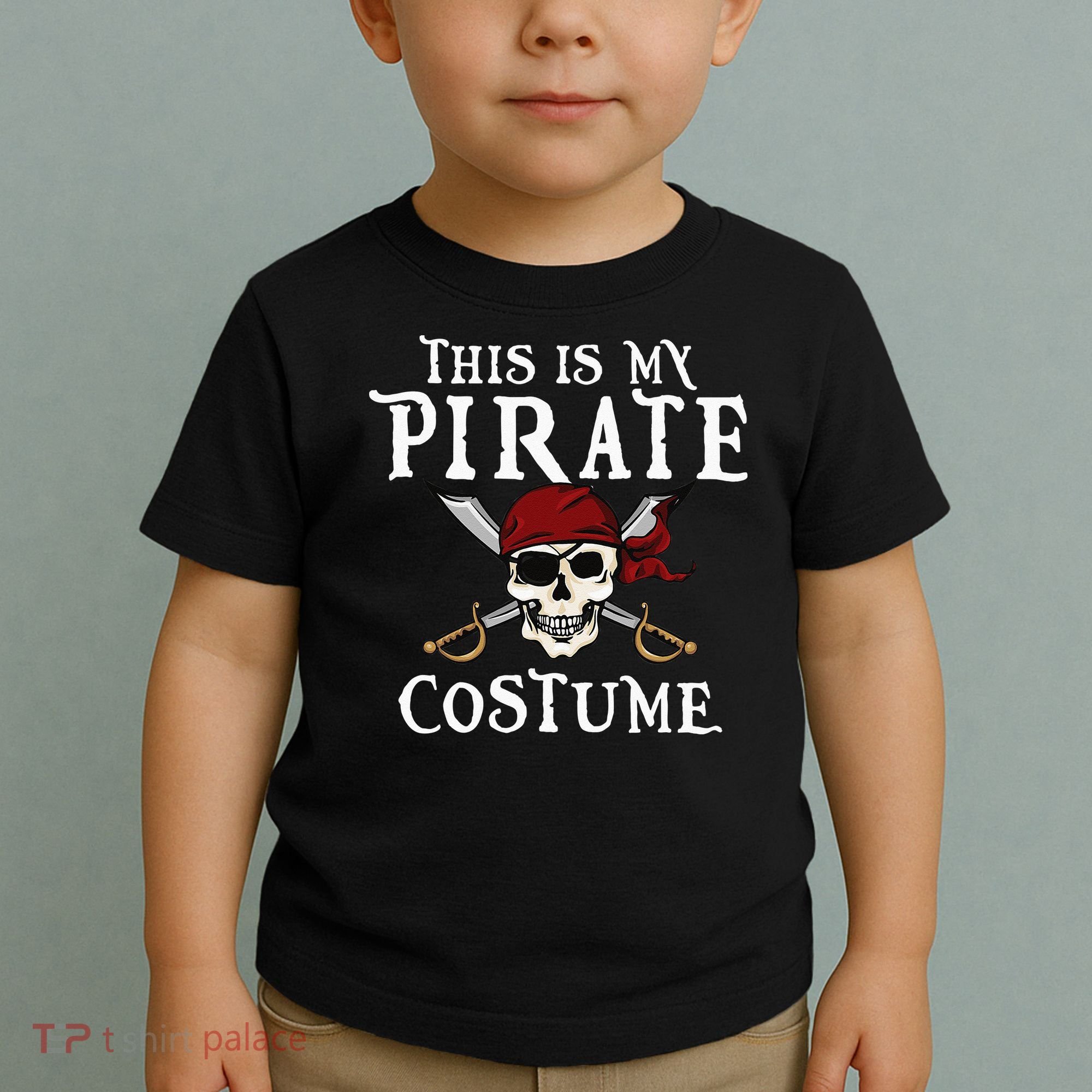 This Is My Pirate Costume Halloween Party Family Matching Toddler T-Shirt